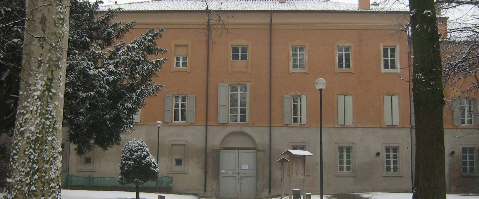 Palazzo Sartoretti e parco in inverno foto di Claudio Magnani